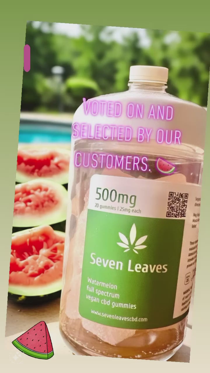 500mg Full Spectrum Cbd Vegan Organic Watermelon Gummies