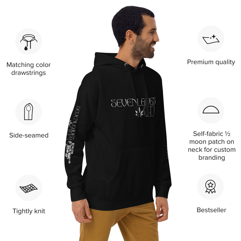 Seven Leaves Athletic Logo Unisex Hoodie