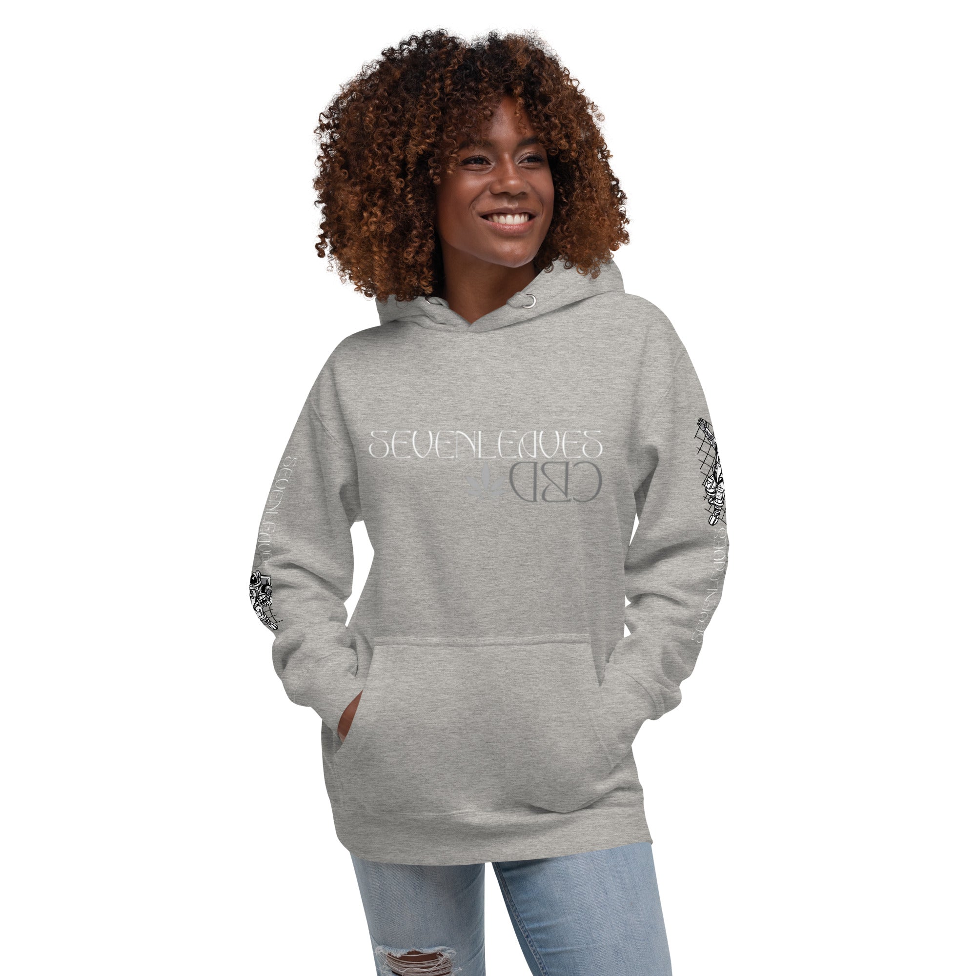 Seven Leaves Athletic Logo Unisex Hoodie