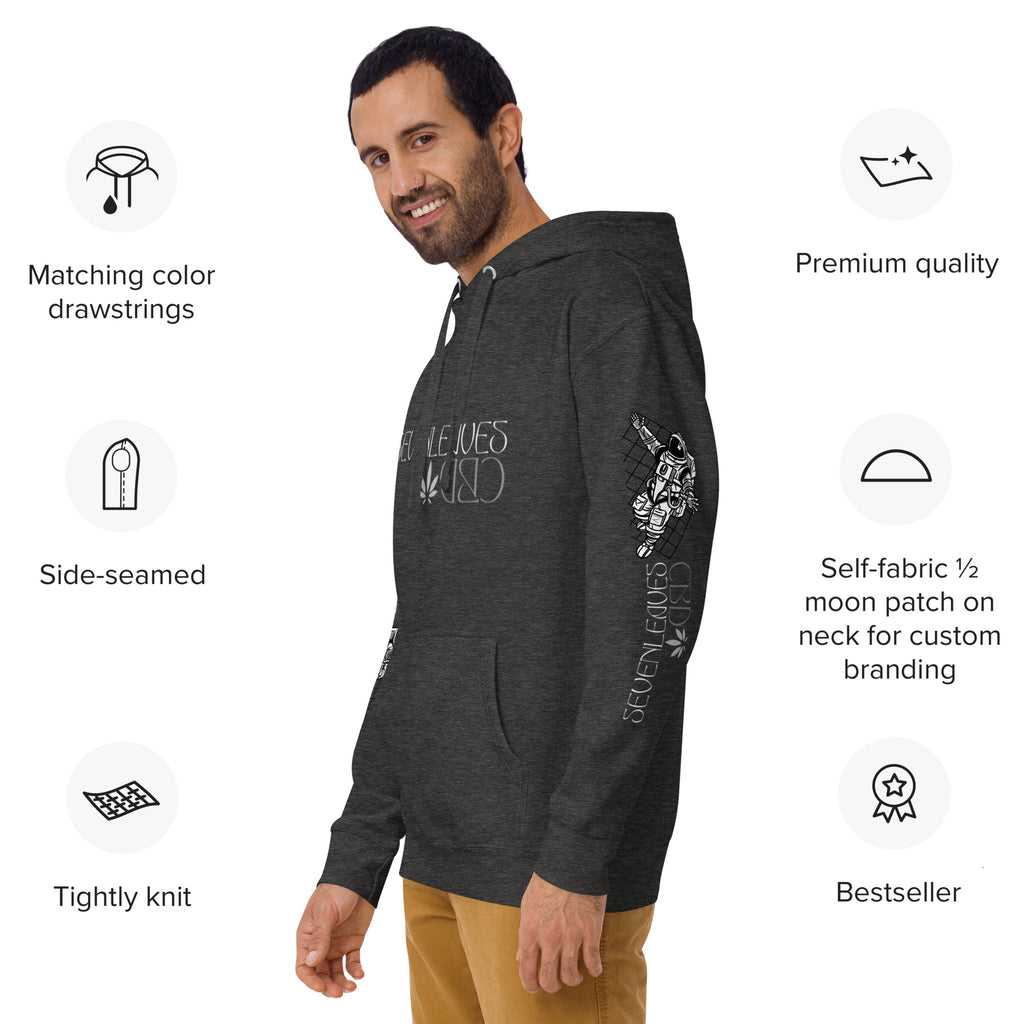 Seven Leaves Athletic Logo Unisex Hoodie