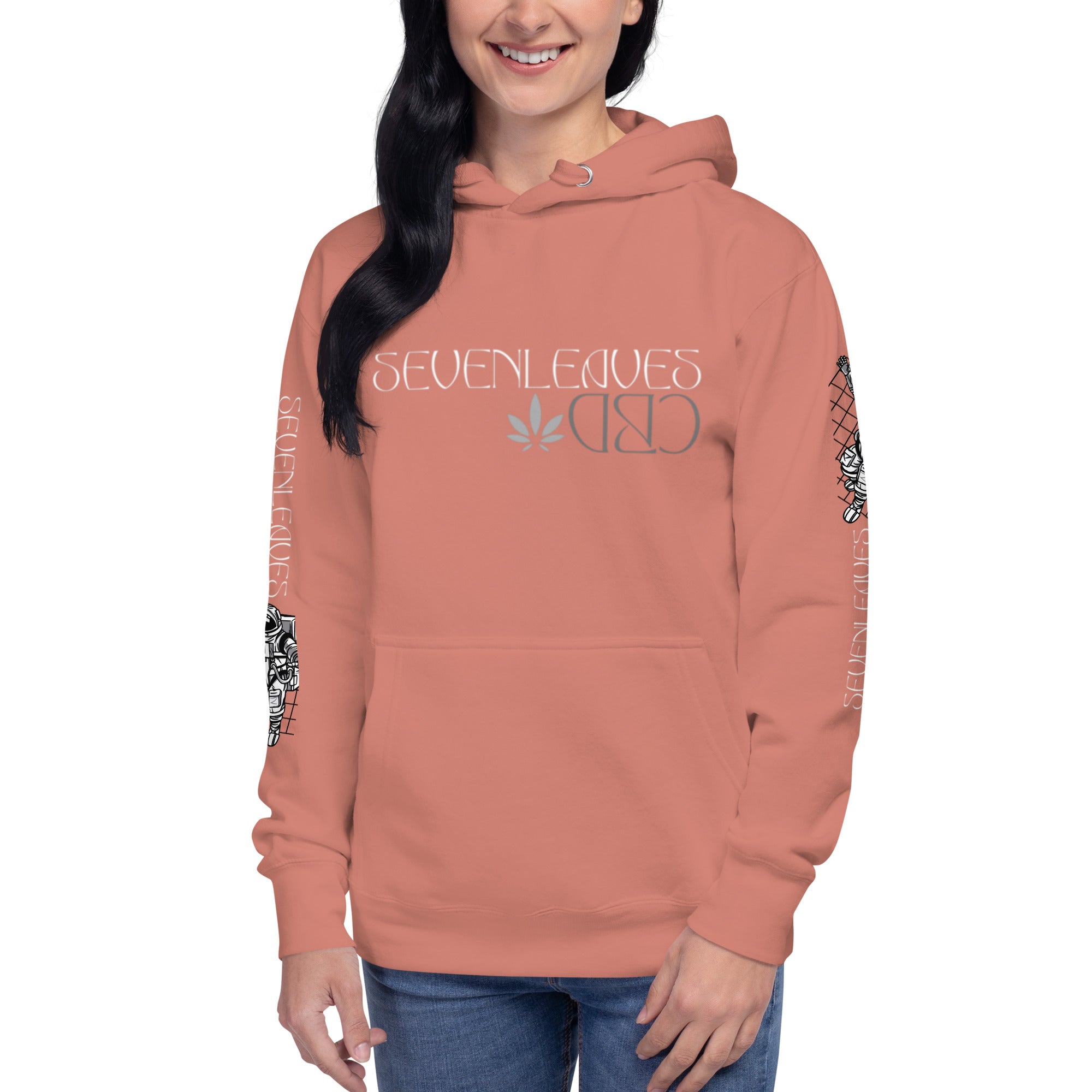 Seven Leaves Athletic Logo Unisex Hoodie