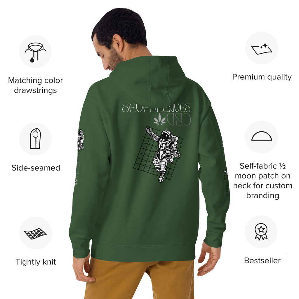 Seven Leaves Athletic Logo Unisex Hoodie