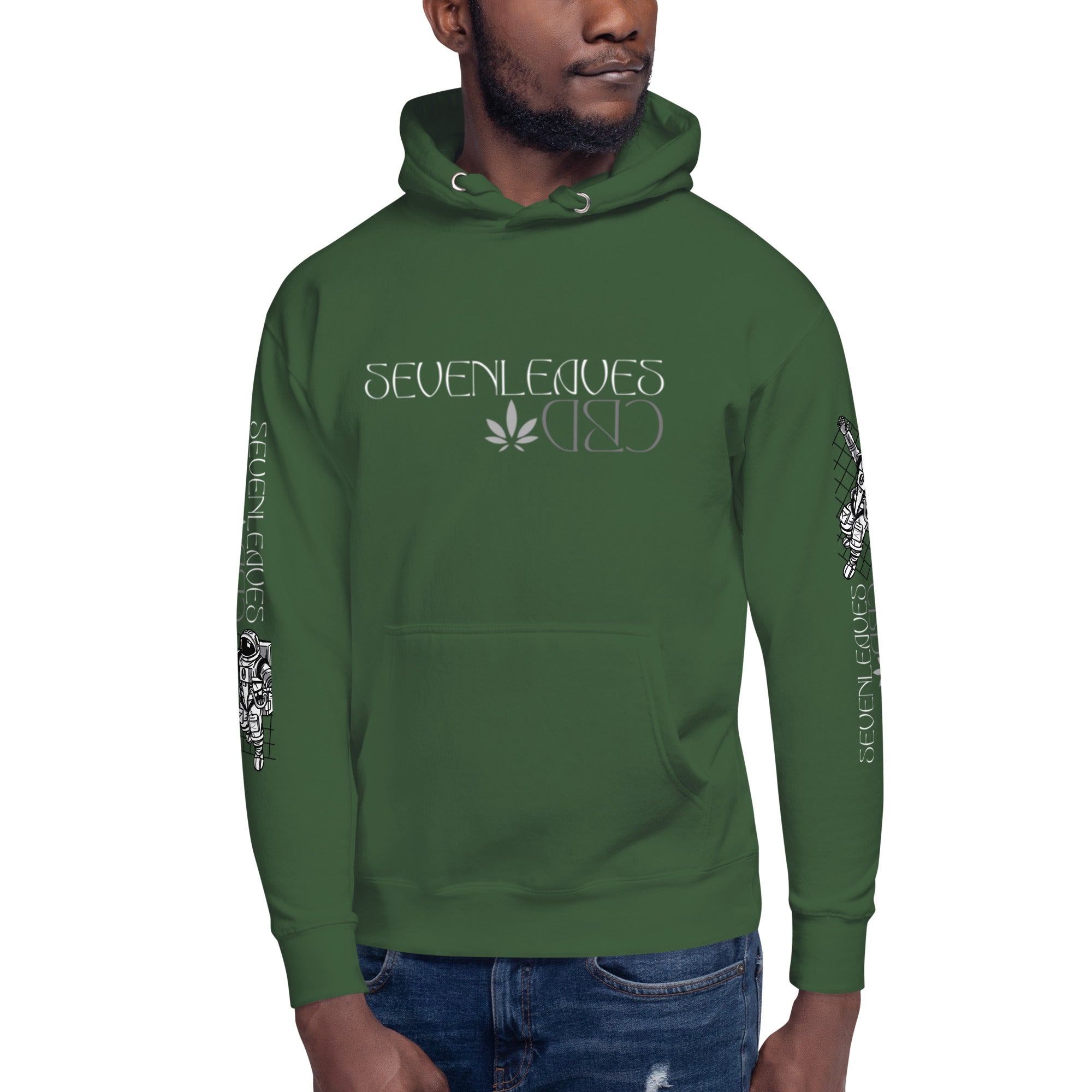 Seven Leaves Athletic Logo Unisex Hoodie