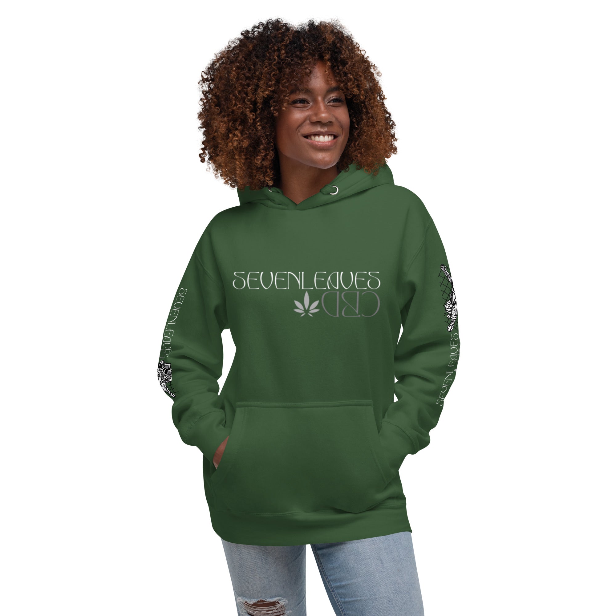 Seven Leaves Athletic Logo Unisex Hoodie