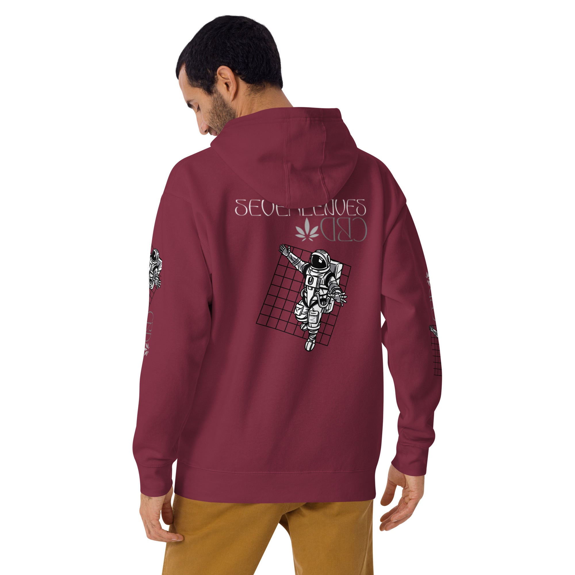 Seven Leaves Athletic Logo Unisex Hoodie