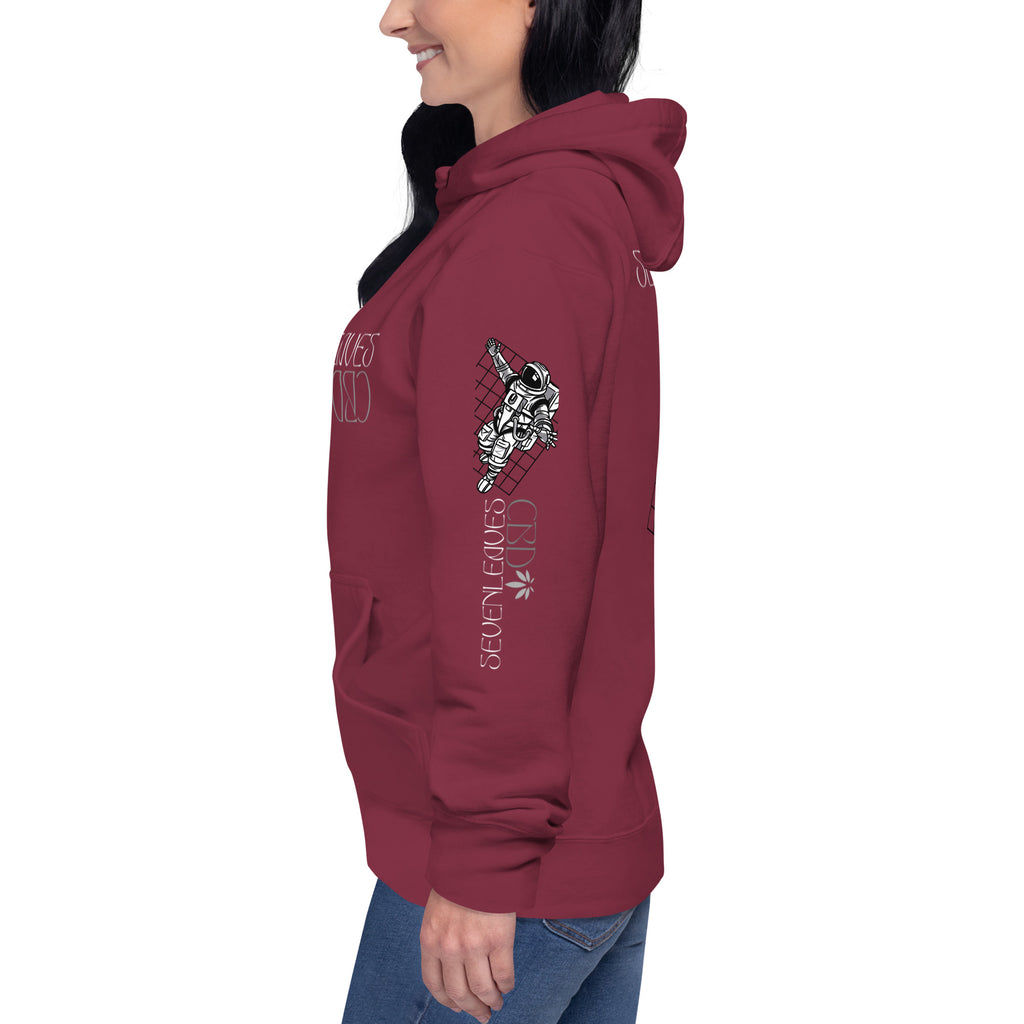 Seven Leaves Athletic Logo Unisex Hoodie