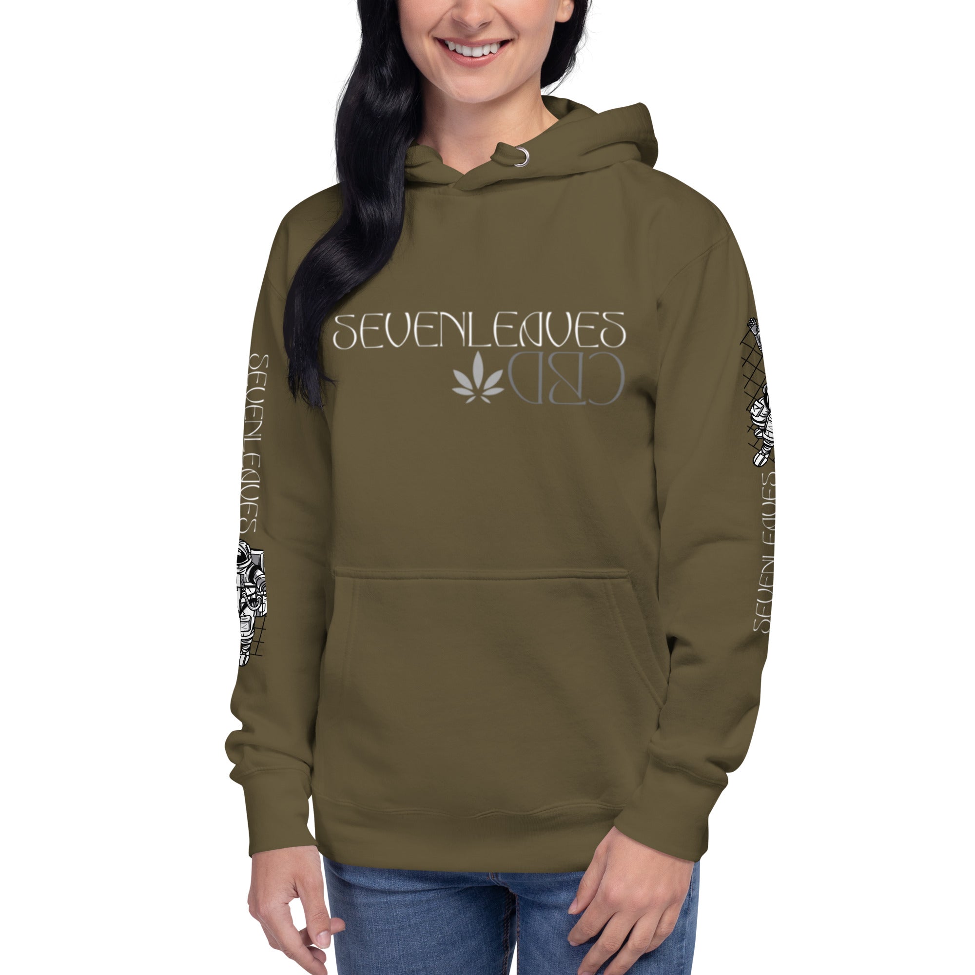 Seven Leaves Athletic Logo Unisex Hoodie