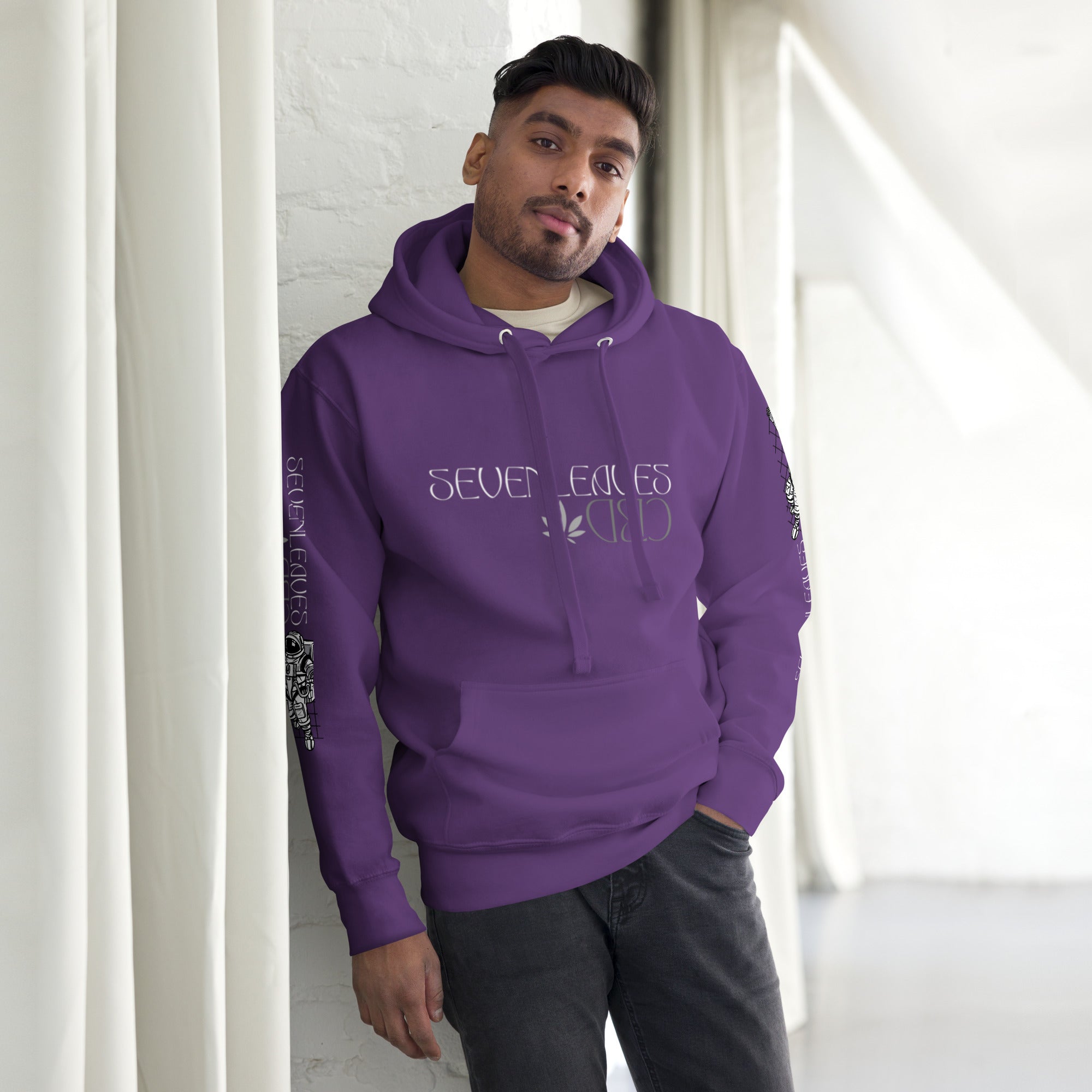 Seven Leaves Athletic Logo Unisex Hoodie