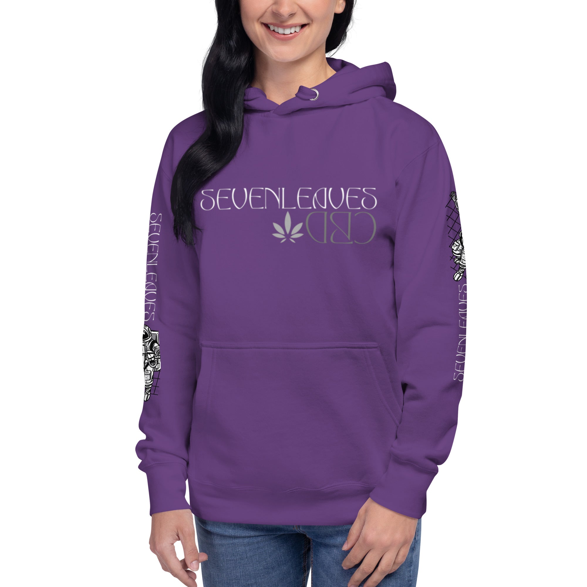 Seven Leaves Athletic Logo Unisex Hoodie