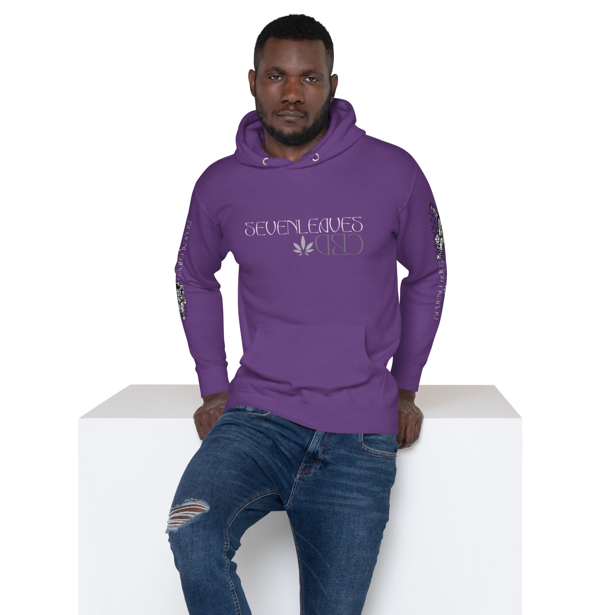 Seven Leaves Athletic Logo Unisex Hoodie