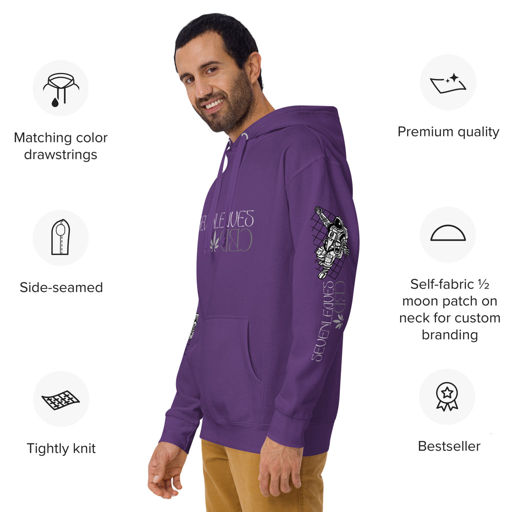 Seven Leaves Athletic Logo Unisex Hoodie