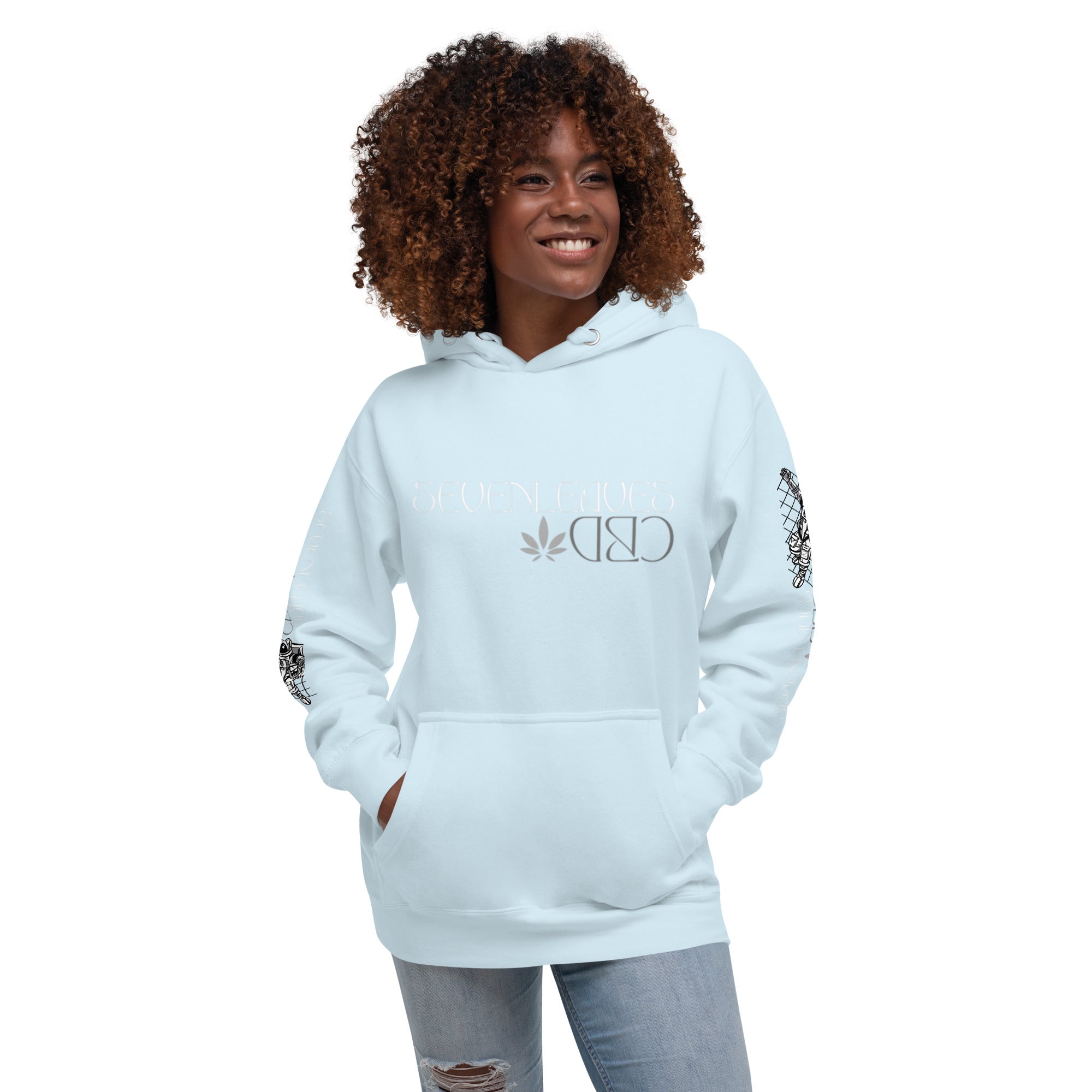 Seven Leaves Athletic Logo Unisex Hoodie