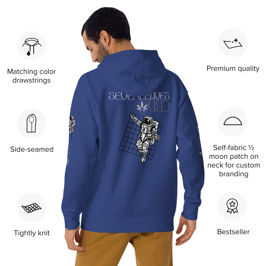 Seven Leaves Athletic Logo Unisex Hoodie