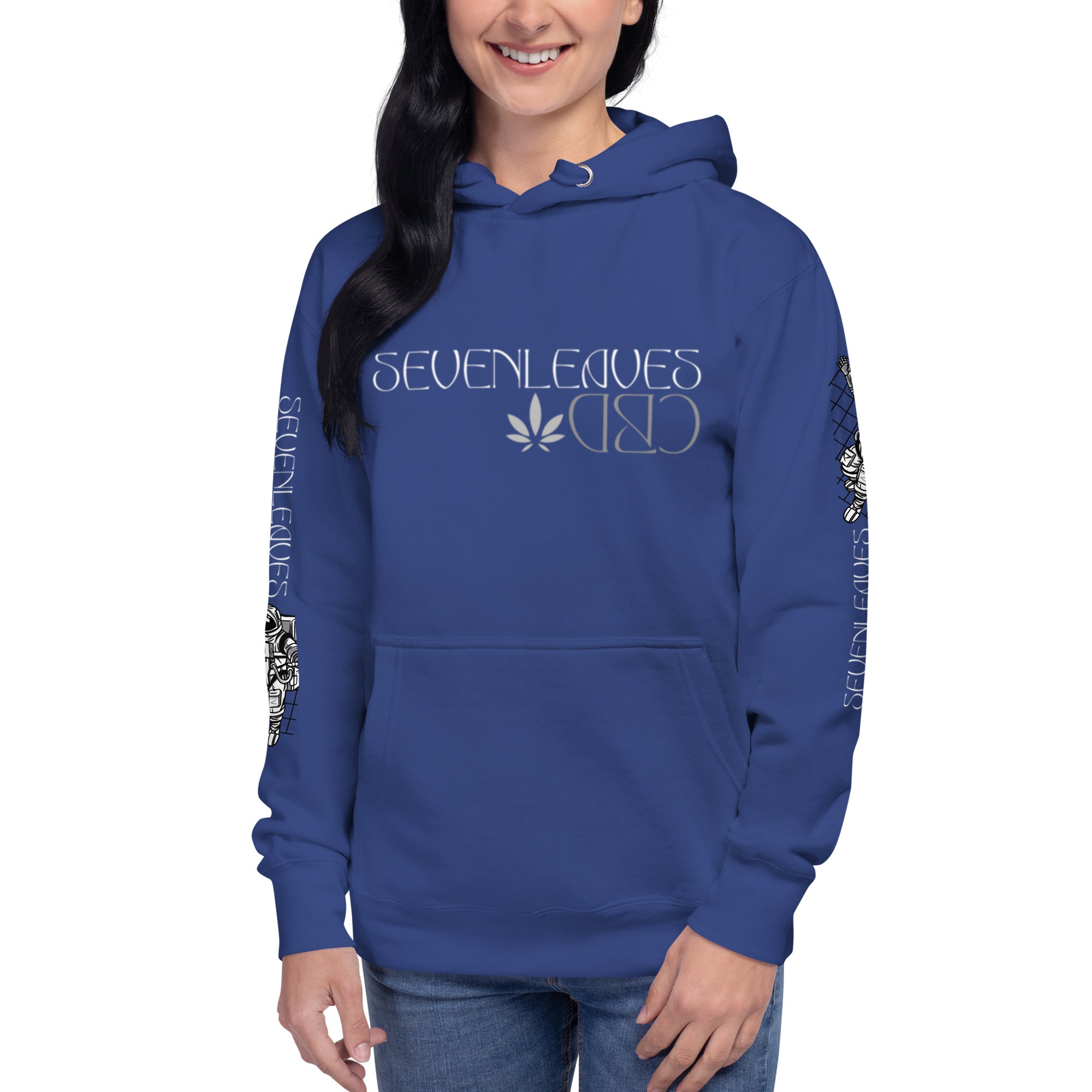 Seven Leaves Athletic Logo Unisex Hoodie