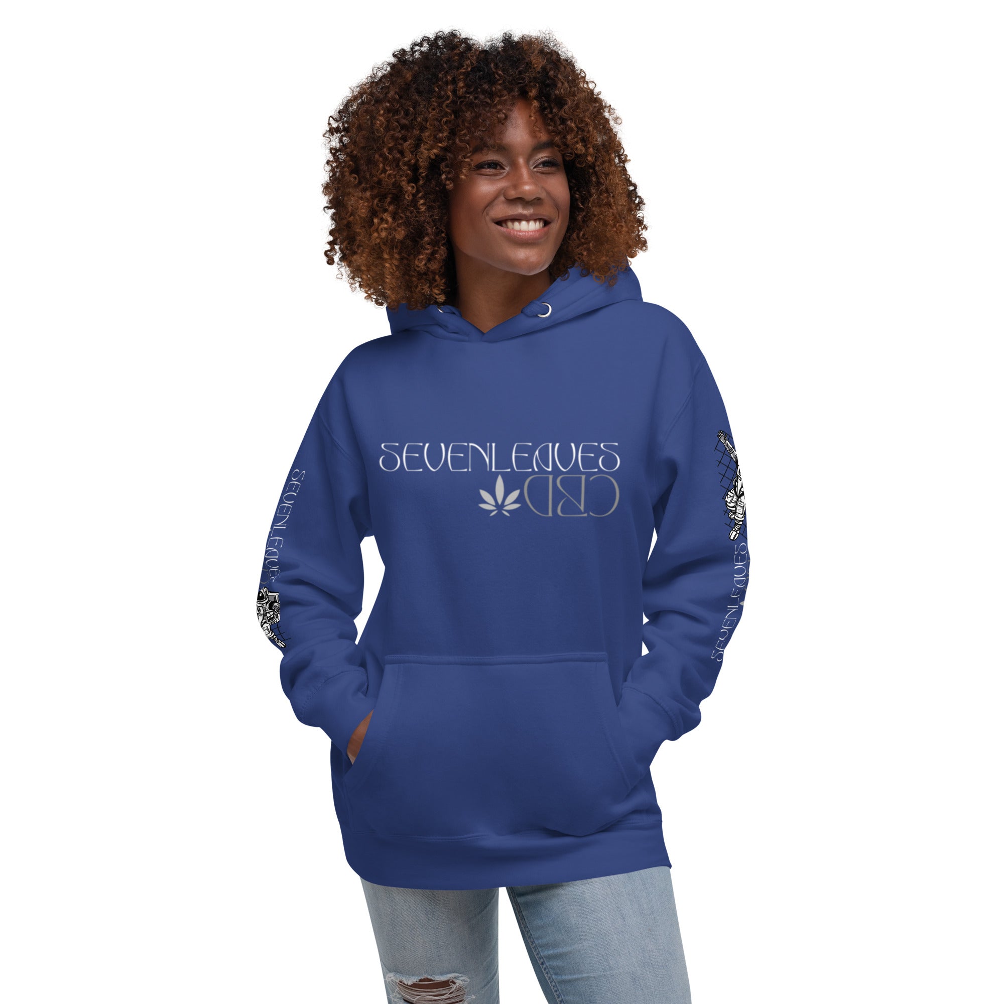 Seven Leaves Athletic Logo Unisex Hoodie