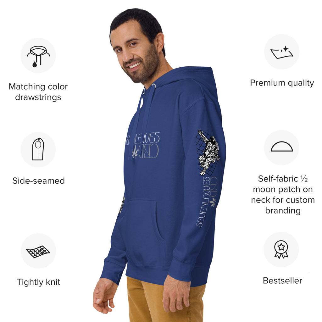 Seven Leaves Athletic Logo Unisex Hoodie