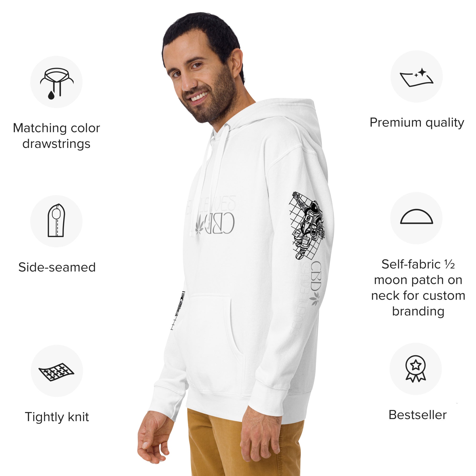 Seven Leaves Athletic Logo Unisex Hoodie