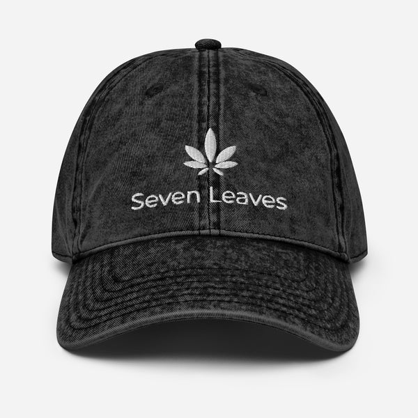 Sevel Leaves Cbd Logo 2.0 Vintage Cotton Twill Cap