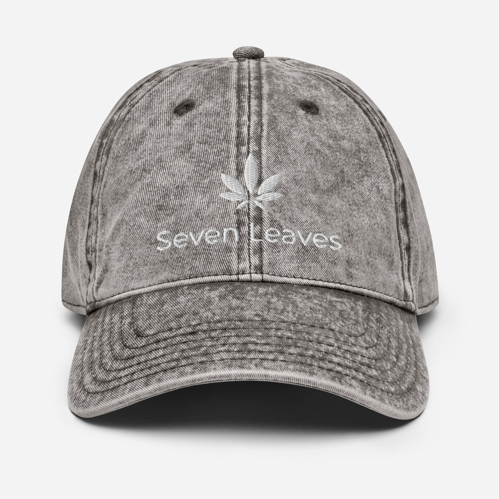 Sevel Leaves Cbd Logo 2.0 Vintage Cotton Twill Cap