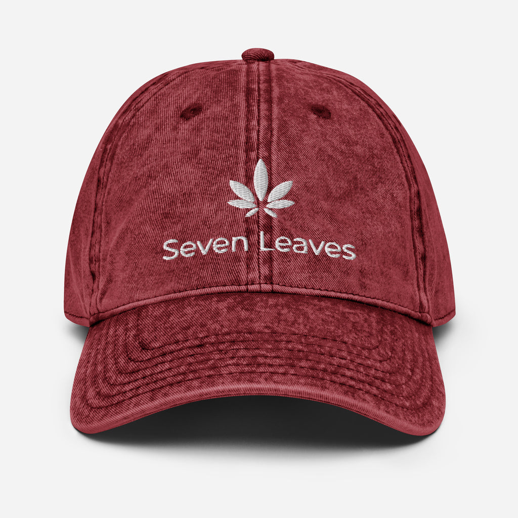 Sevel Leaves Cbd Logo 2.0 Vintage Cotton Twill Cap