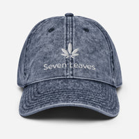 Sevel Leaves Cbd Logo 2.0 Vintage Cotton Twill Cap